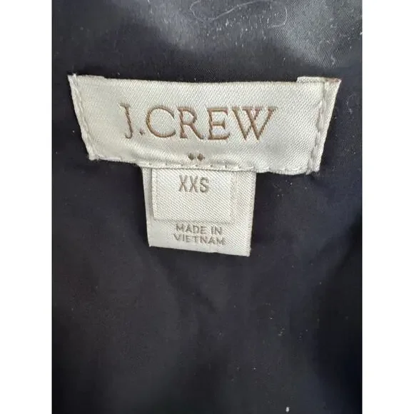 J.Crew Herringbone Quilted Puffer Vest Down Fill Zip Front Pockets XXS - Picture 3 of 9